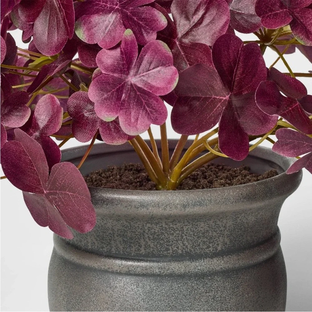 14” Fall Floral Trailing Artificial Arrangement Purple - Threshold Studio McGee